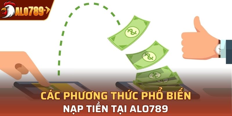 Các phương thức phổ biến nạp tiền tại Alo789